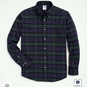 NWT Brooks Brothers Regent Regular-Fit Portuguese Flannel Shirt
